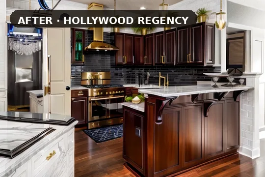 Kitchen after AI kitchen design — modern style generated by Homelit