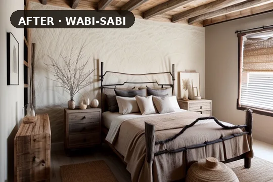 Room after AI Scandinavian redesign — Nordic style generated by Homelit