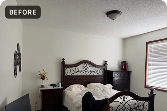 Room before Scandinavian AI redesign — original plain space